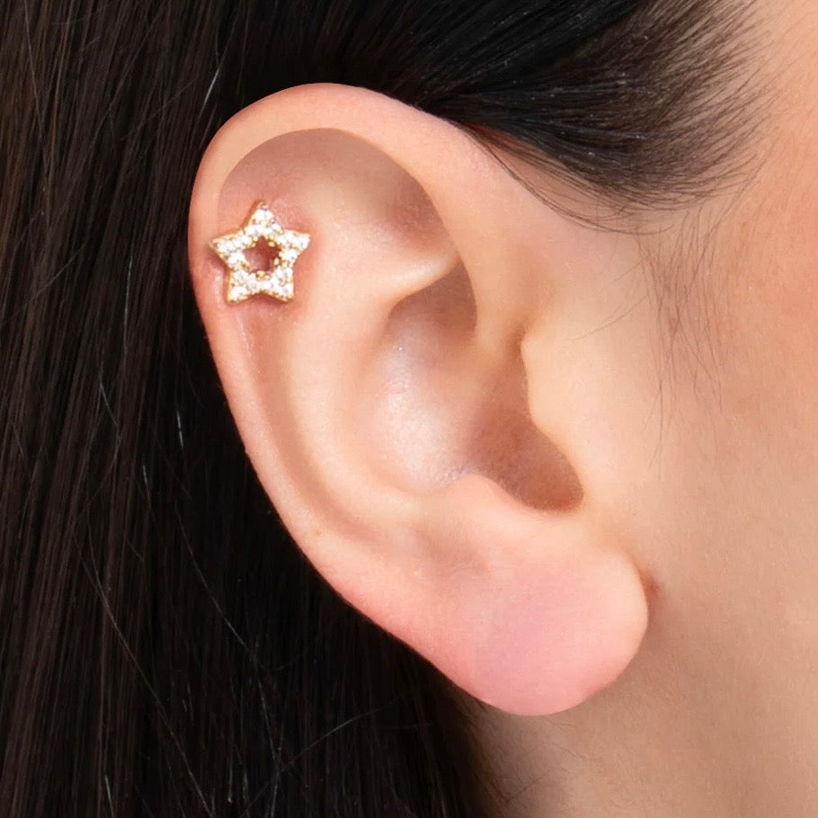 Piercing orecchio Luca Barra