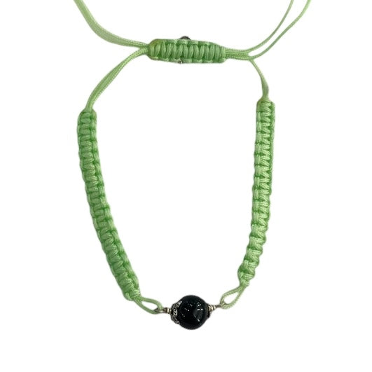 Braccialetto verde con su coccu