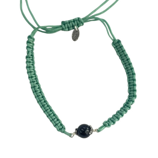 Braccialetto verde con su coccu