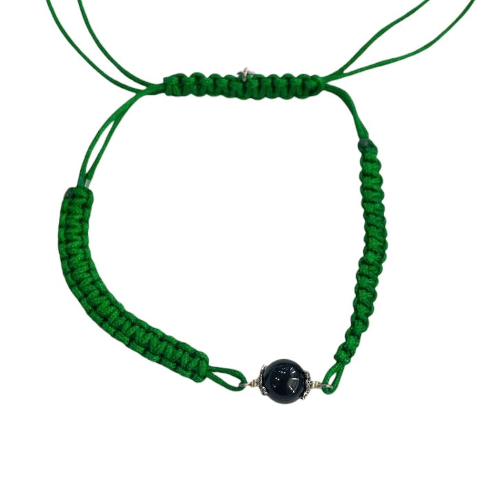 Braccialetto verde con su coccu